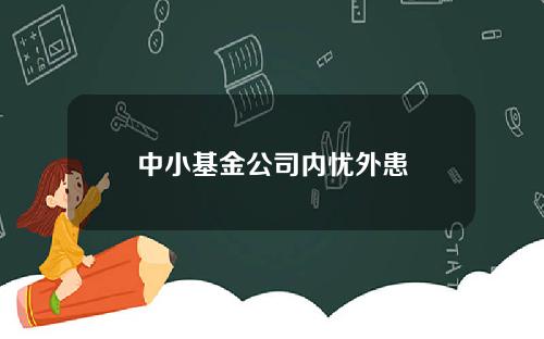 中小基金公司内忧外患