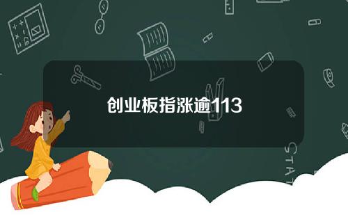 创业板指涨逾113