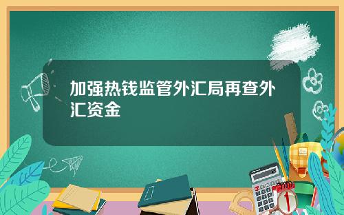 加强热钱监管外汇局再查外汇资金