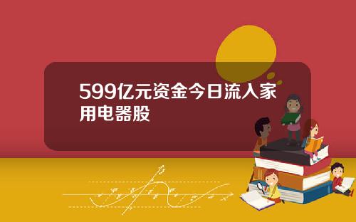 599亿元资金今日流入家用电器股