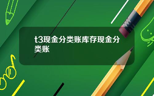 t3现金分类账库存现金分类账