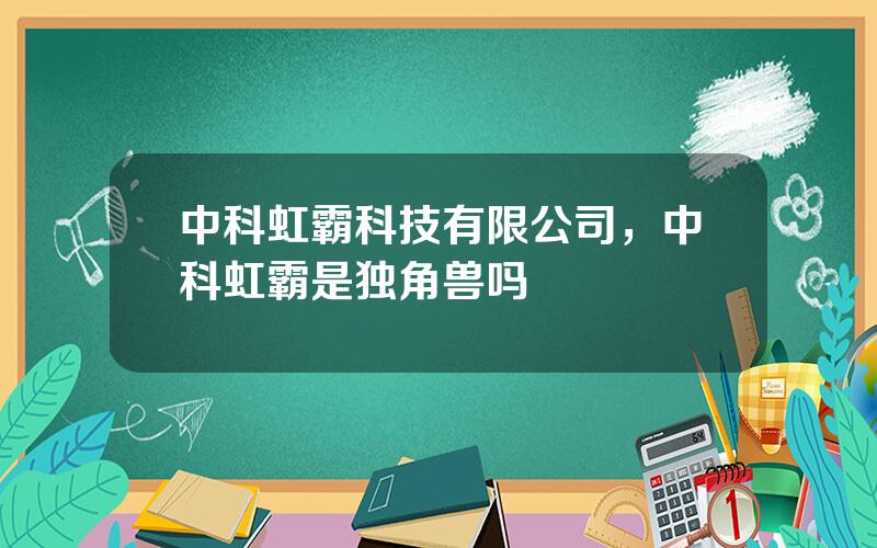 中科虹霸科技有限公司，中科虹霸是独角兽吗